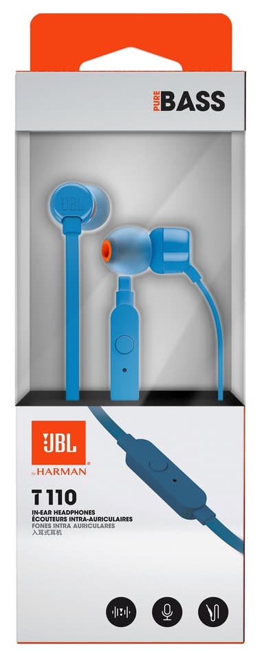 JBL in-ear kuulokkeet T110 (sininen)