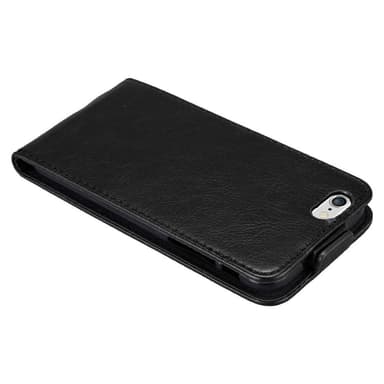 iPhone 6 / 6S Suojakuori Lompakkokotelo (Musta)