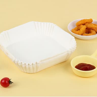 Air Fryer kertakäyttöpaperi rasvakeittimeen 23 cm 100 kpl valkoinen