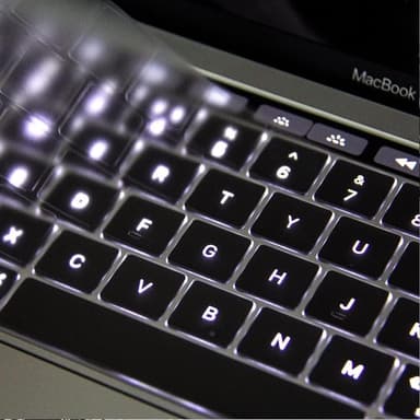 Tangentbordsskydd för MacBook Pro 13""/15"" silikon Transparent