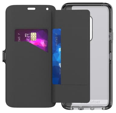 Tech21 Evo Samsung Galaxy S9 Plus lompakkokotelo (musta)