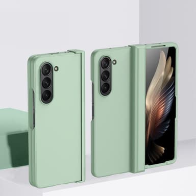 SKALO Samsung Z Fold5 Skin-touch Fold Suojakuori - Turkoosi