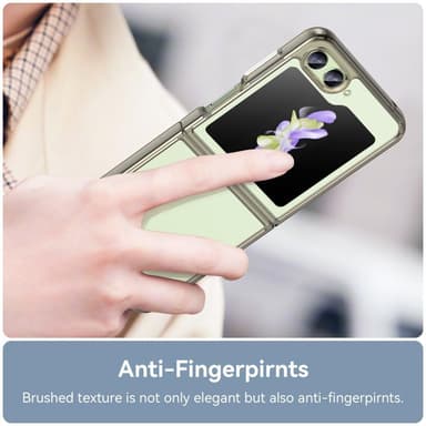 SKALO Samsung Z Flip5 Väri Puskurin Suojakuori - Harmaa