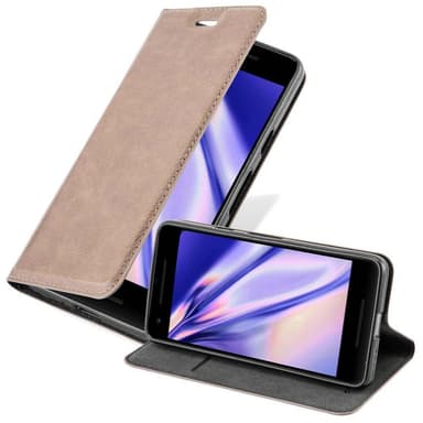 Google PIXEL 2 XL Suojakuori Lompakkokotelo (Ruskea)