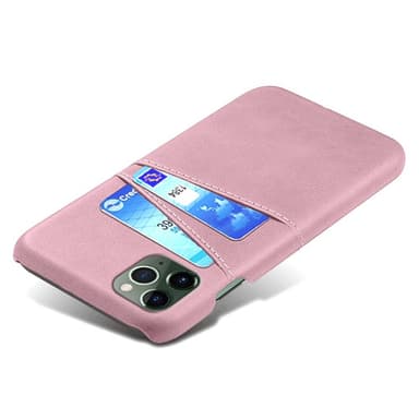 SKALO iPhone 15 PU-nahkainen Korttikotelo - Ruusukulta