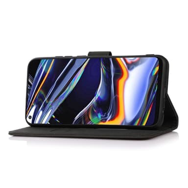 SKALO iPhone 15 Plus KHAZNEH Lompakkokotelo PU-nahasta - Musta