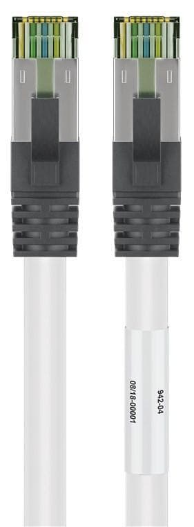 RJ45 (CAT 6A, 500 MHz) patch-kaapeli CAT 8.1 S / FTP-raakakaapelilla, 15292