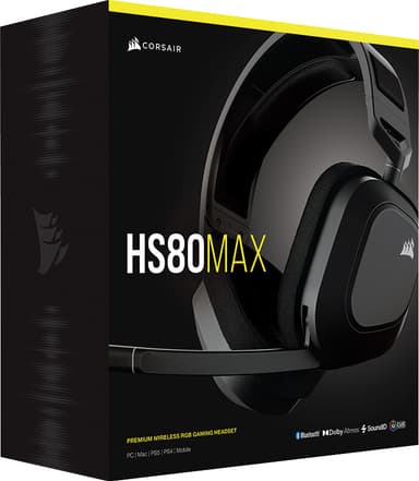 Corsair HS80 Max langattomat pelikuulokkeet (harmaa)