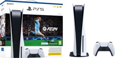 PlayStation 5 + EA SPORTS FC 24 pakkaus