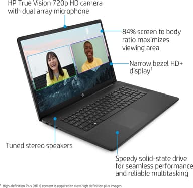HP Laptop 17-cn0804no i3-11/4/128 17,3" kannettava