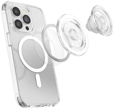 Popsockets PopGrip MagSafe puhelinpidike (läpinäkyvä)