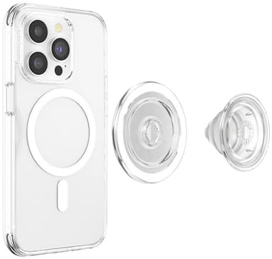 Popsockets PopGrip MagSafe puhelinpidike (läpinäkyvä)