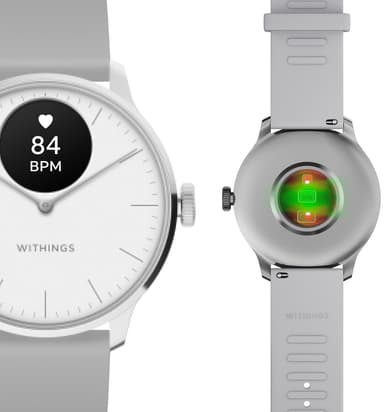 Withings ScanWatch Light hybridiälykello 37 mm (valkoinen)