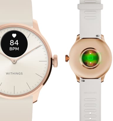 Withings ScanWatch Light hybridiälykello 37 mm (ruusukulta)
