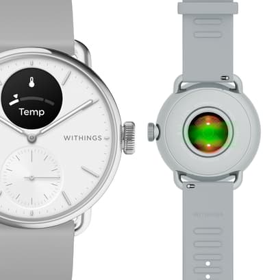 Withings ScanWatch 2 hybridiälykello 38 mm (valkoinen)