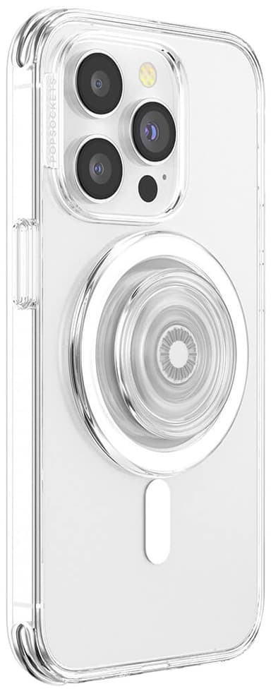 Popsockets PopGrip MagSafe puhelinpidike (läpinäkyvä)