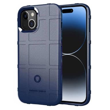 Rugged Shield kuori Apple iPhone 15 Plus - Sininen