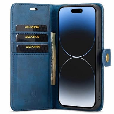 Lompakkokotelo DG-Ming 2i1 Apple iPhone 15 Plus - Sininen