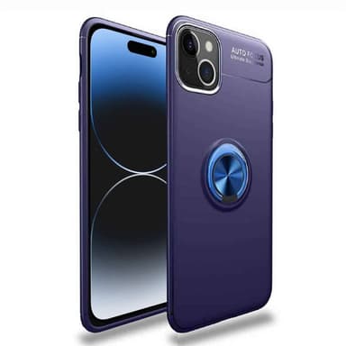 Slim Ring kuori Apple iPhone 15 - Sininen