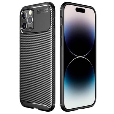 Carbon silikonisuoja Apple iPhone 15 Pro - Musta