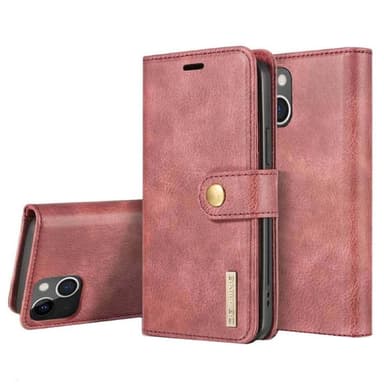Lompakkokotelo DG-Ming 2i1 Apple iPhone 15 Plus - Punainen