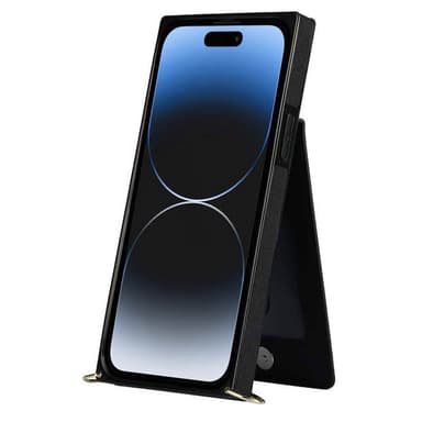 Zipper kaulakorukuori Apple iPhone 15 Plus - Musta