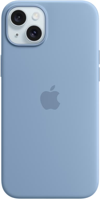 iPhone 15 Plus Silicone MagSafe suojakuori (talvensininen)