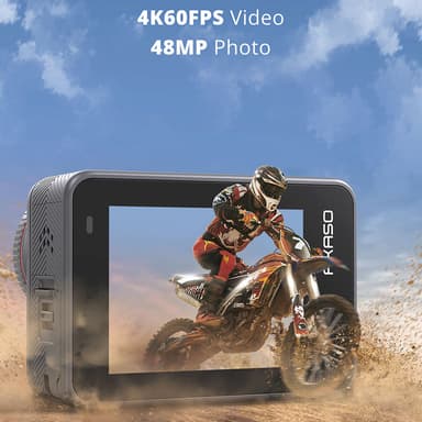 AKASO Brave 8 4K/60fps 48MP toimintakamera, 10m IPX8 vedenpitävä