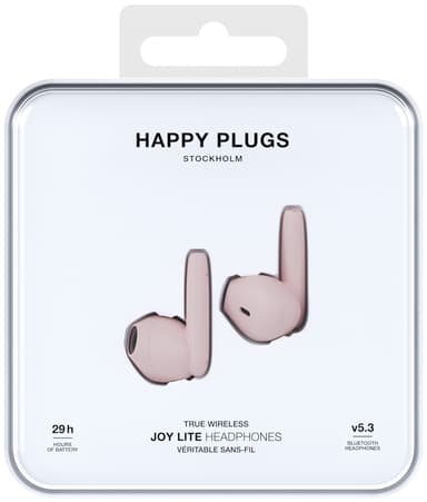 Happy Plugs Joy Lite täysin langattomat in-ear kuulokkeet (pinkki)