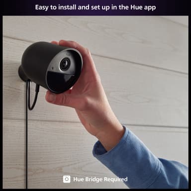 Philips Hue turvakamera (langallinen/musta)