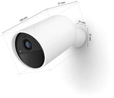 Philips Hue turvakamera (akkukäyttöinen/valkoinen)