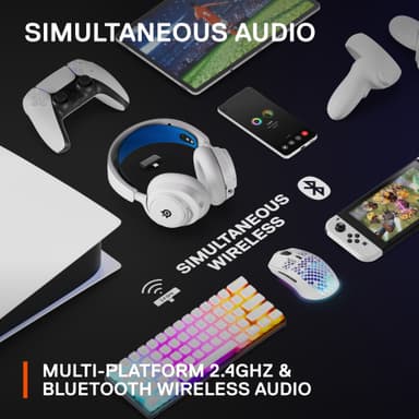 SteelSeries Arctis Nova 7P langattomat pelikuulokkeet (valkoinen)