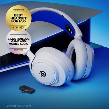 SteelSeries Arctis Nova 7P langattomat pelikuulokkeet (valkoinen)
