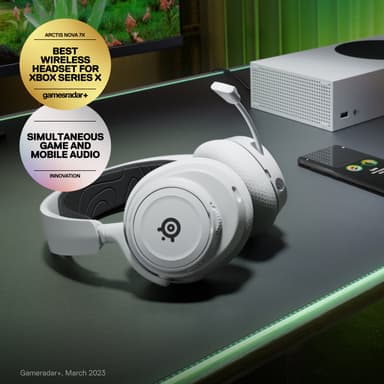 SteelSeries Arctis Nova 7X langattomat pelikuulokkeet (valkoinen)