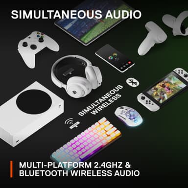 SteelSeries Arctis Nova 7X langattomat pelikuulokkeet (valkoinen)