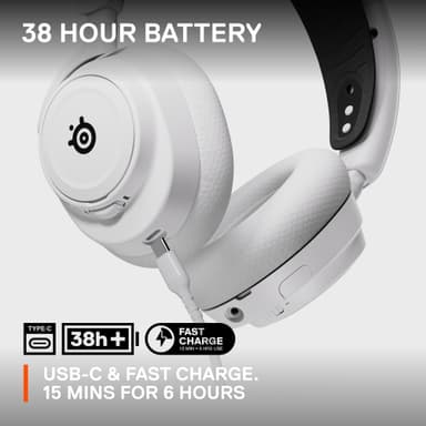 SteelSeries Arctis Nova 7X langattomat pelikuulokkeet (valkoinen)