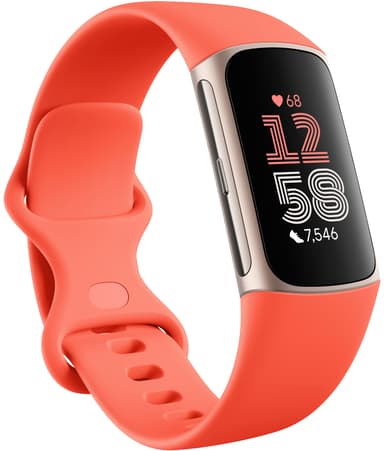 Fitbit Charge 6 aktiivisuusranneke (kulta/oranssi)