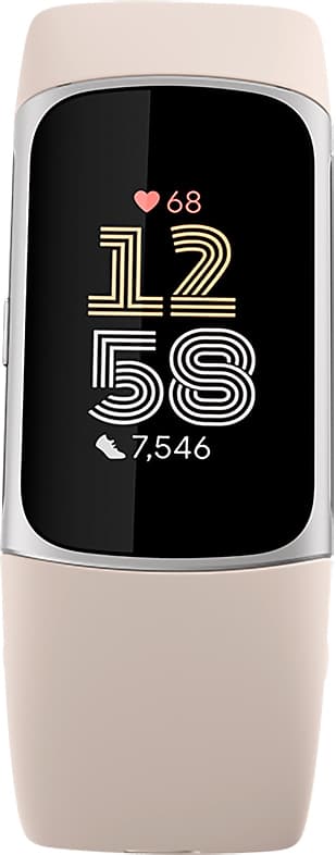 Fitbit Charge 6 aktiivisuusranneke (hopea/beige)