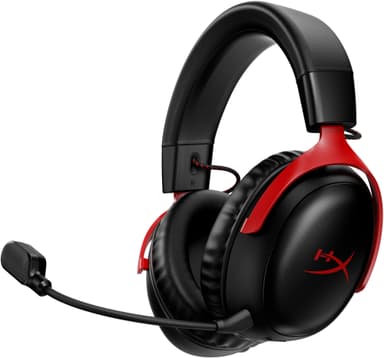 HyperX Cloud III Wireless langattomat pelikuulokkeet (musta/punainen)
