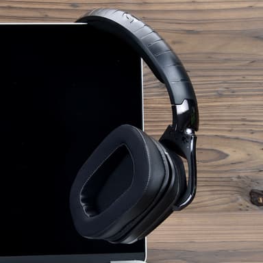 Vaihtotyynyt, joissa on Memory Foam -korvatyynynsuojus Logitech G633/G933:lle Musta