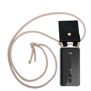 LG Q9 Suojakuori Kotelo (Vaaleanpunainen)