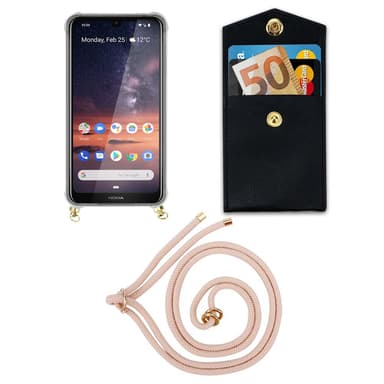 Nokia 3.2 Suojakuori Kotelo (Vaaleanpunainen)