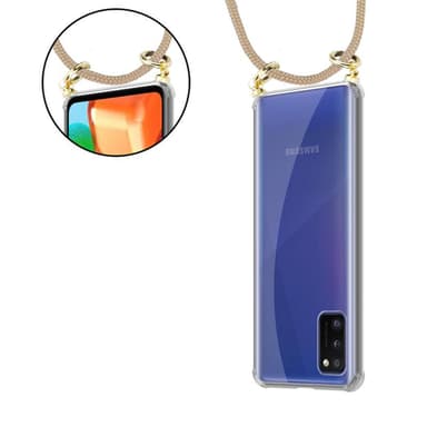 Samsung Galaxy A41 Suojakuori Kotelo (Ruskea)