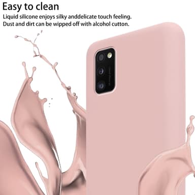 Samsung Galaxy A41 Suojakuori Kotelo (Vaaleanpunainen)