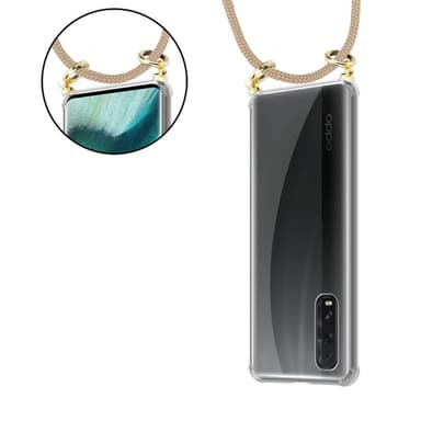 Oppo FIND X2 Suojakuori Kotelo (Ruskea)