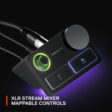 SteelSeries Alias mikrofoni + XLR mikseri striimaukseen