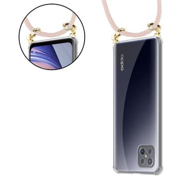Oppo A92s Suojakuori Kotelo (Vaaleanpunainen)