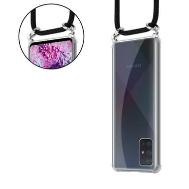 Samsung Galaxy A71 4G Suojakuori Kotelo (Musta)