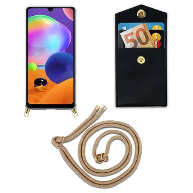 Samsung Galaxy A31 Suojakuori Kotelo (Ruskea)