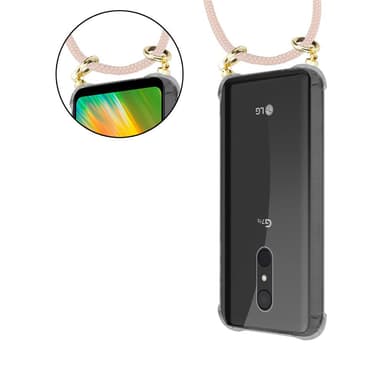 LG Q9 Suojakuori Kotelo (Vaaleanpunainen)